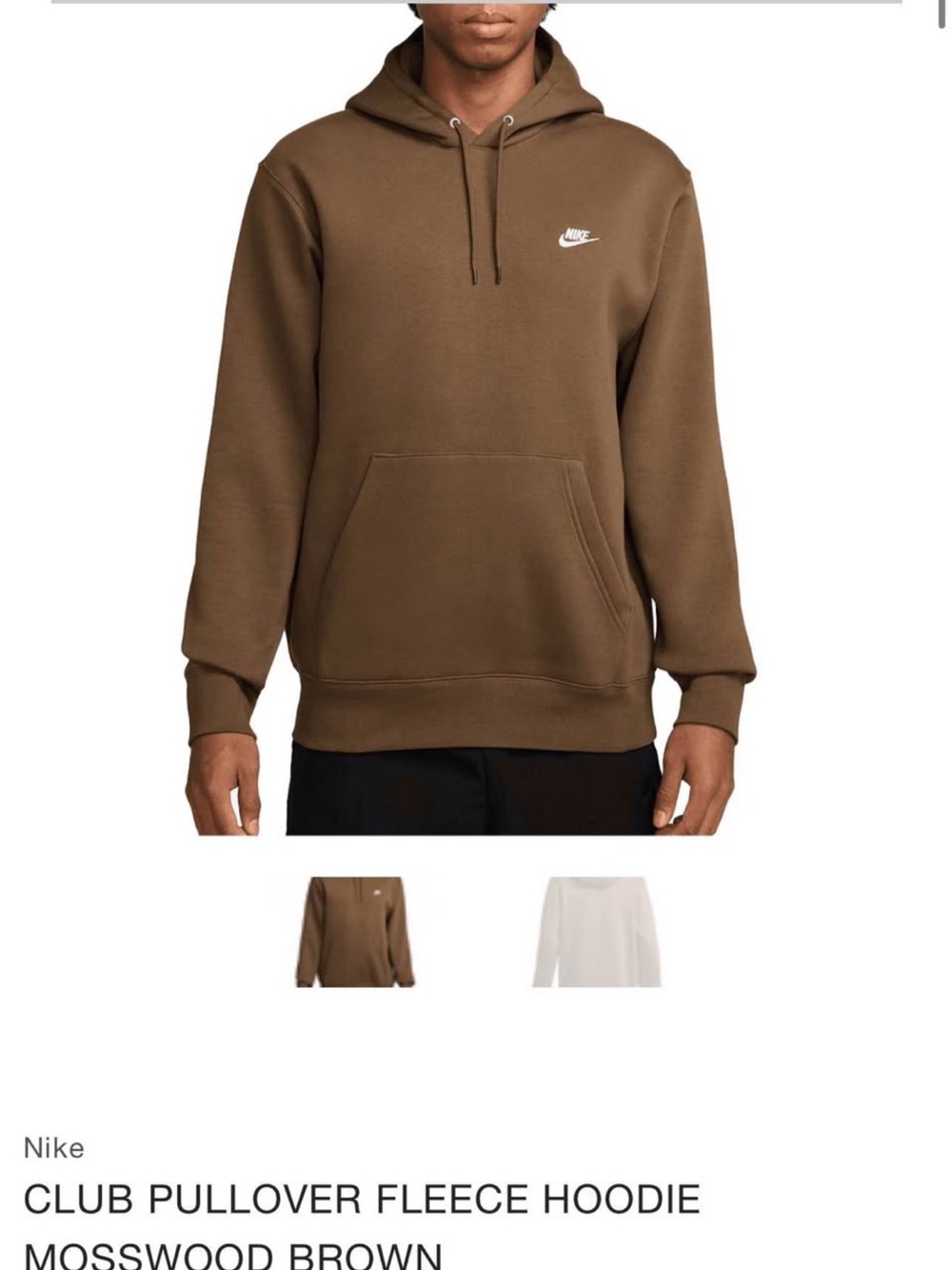Nike Club Pullover Hoodie - Mosswood Brown